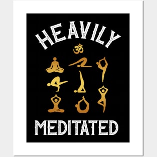 Yoga Heavily Meditation Posters and Art